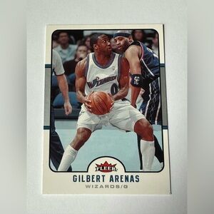 Fleer Gilbert Arenas Basketball Trading Card - White & Blue